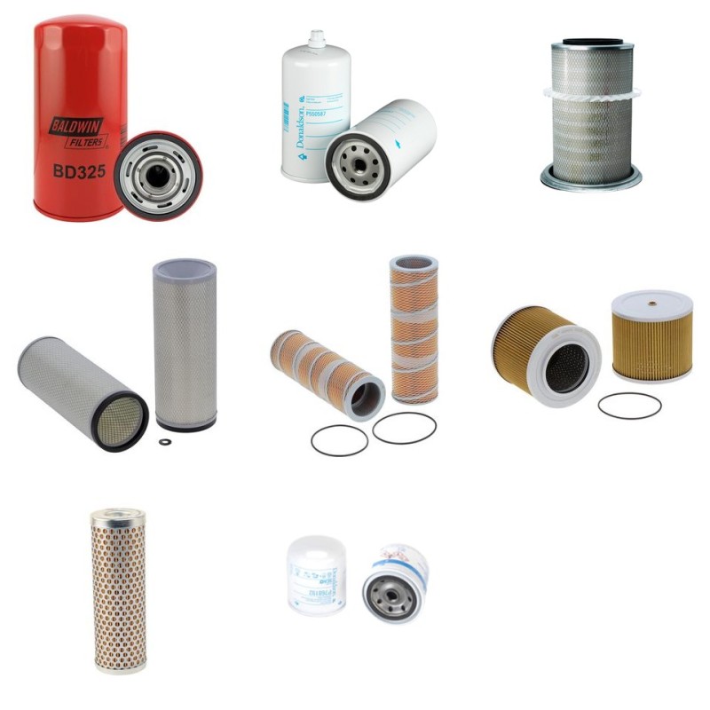 Filter Kit For Hitachi FH 240-3 Filter Service Kit with Iveco Engine Serial No 244X0001-