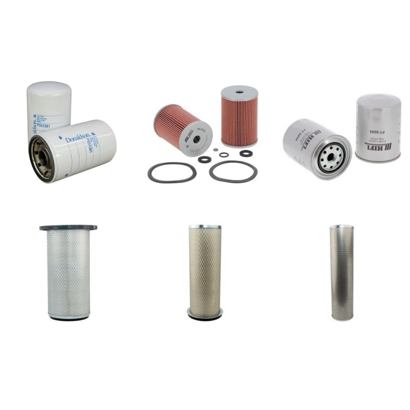 Filter Kit For Hitachi UH 083. LC Filter Service Kit with Isuzu 6Bd1T Engine