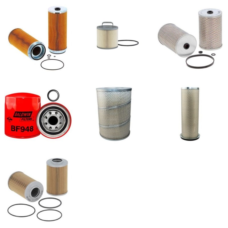 Filter Kit For Hitachi UH 121 Filter Service Kit with Isuzu E120 Engine