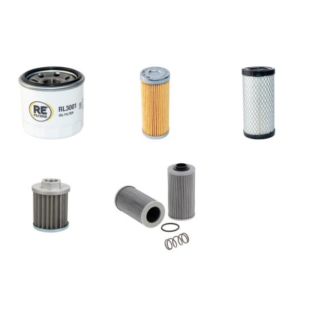 CASE (POCLAIN) CX 18 B Filter Service Kit w/Yanmar 3TNE74 Eng.