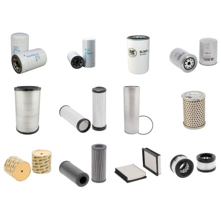 Filter kit for Case (Poclain) CX 225 SR with Isuzu 6BG1TA Engine