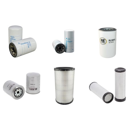 Filter kit for Case (Poclain) CX 225 SR Air Oil Fuel Filters with Isuzu 6BG1TA Engine