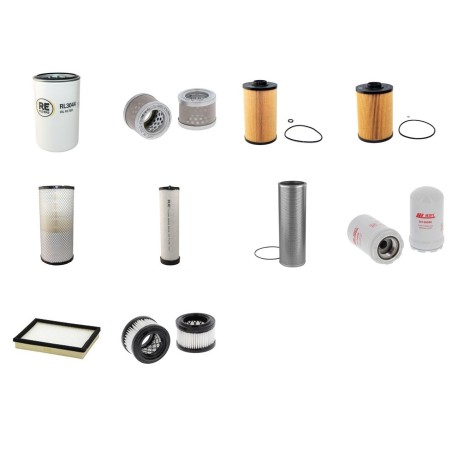 Filter kit for Case CX 235 C SR with Isuzu AM-4HK1X Engine  YR 04.12- TIER IV