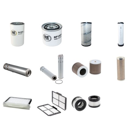 Filter Kit For Hitachi ZX110 Filter Service Kit to Serial Number 148 with Isuzu A-4JG1 Engine
