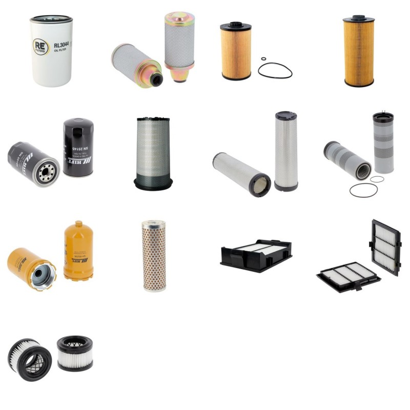 Filter Kit For Hitachi ZX 350 LC (N)-5 Filter Service Kit with Isuzu 6HK1XYSAS2 Engine  Year 2012-