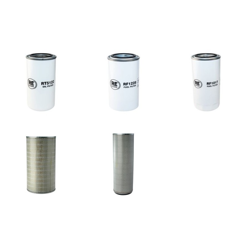 Filter Kit for Hyundai HL760-7A with Cummins QSB6.7 Engine SN -212 YR 2007-
