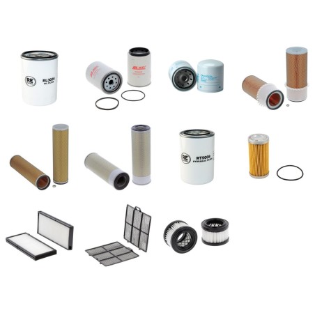 Filter Kit for Hyundai R180LC-7 with Mitsubishi S6S-Dt Engine 2004 - 2007
