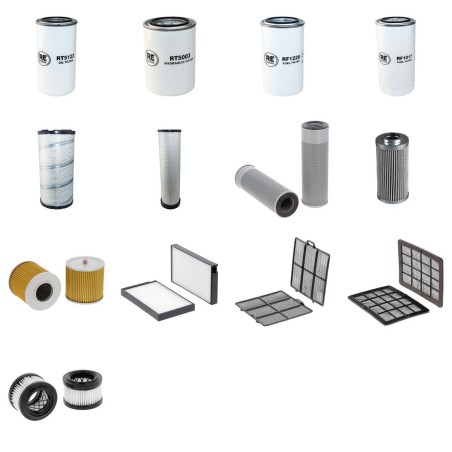 Filter Kit for Hyundai R210W-9 with Cummins Qsb 6.7 Engine 2012-