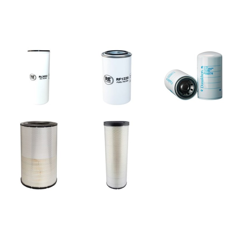 Filter Kit for Hyundai R380LC-9 Air Oil Fuel Filters with Cummins QSL Engine YR 2010- 296CH
