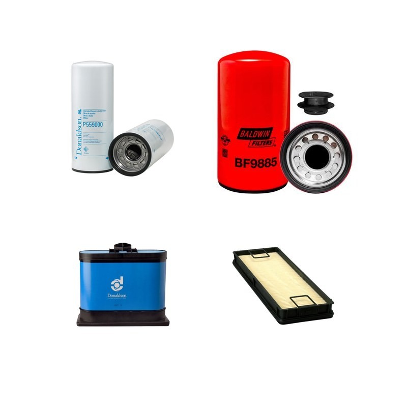 Filter Kit for Hyundai R480LC-9A with Cummins QSX 11.9 Engine YR 2013-