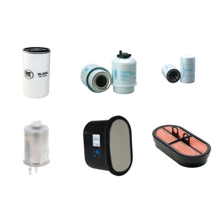 Filter Kit for JCB 3CX4 Air Oil Fuel Filters with JCB 444 Engine Year 2005-