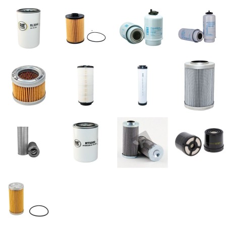 Filter Kit for JCB JS130 Filter Service with Kit Isuzu 4JJ1X Engine Tier 3, 2008-
