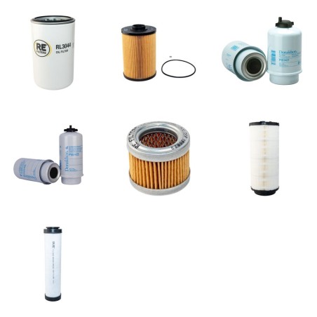 Filter Kit for JCB JS130 with Isuzu 4JJ1X Engine Tier 3 Kit Air, Oil, Fuel