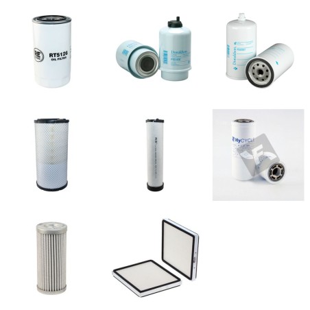 Filter kit for Case (Poclain) WX 200 with CNH Engine  YR 2005-