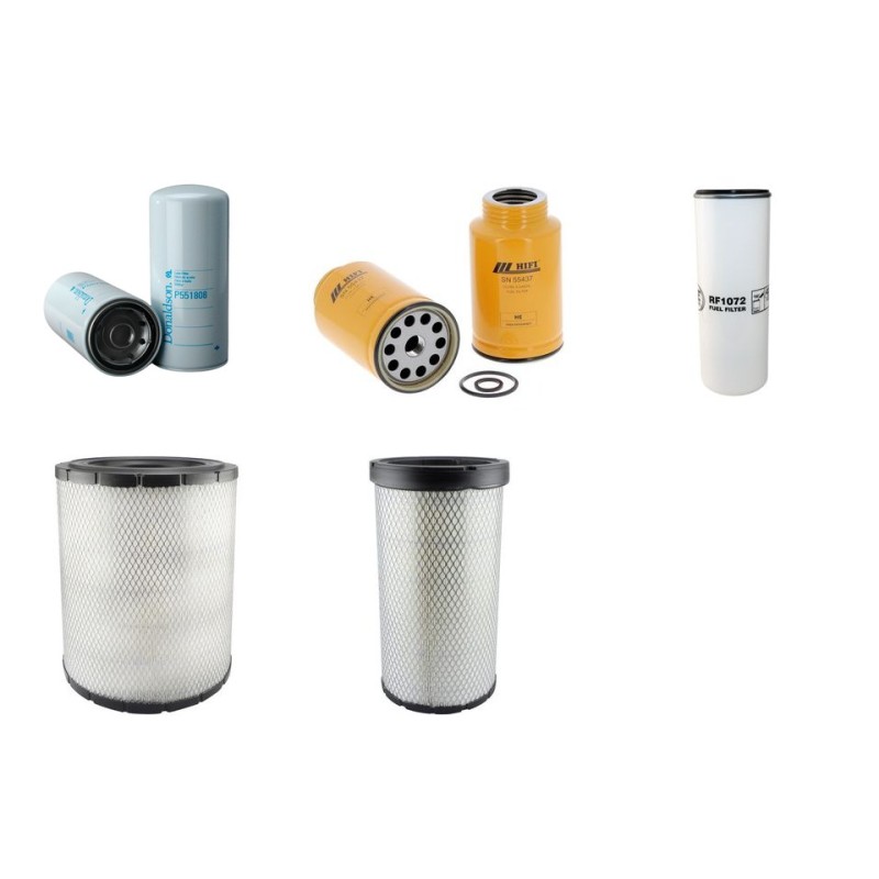Filter kit suitable for CAT 120H with CAT Engine Serial No CAF008- Air Oil Fuel Filters