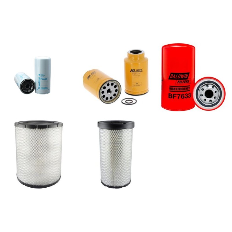 Filter kit suitable for CAT 143H with CAT Engine Serial No 1AL1-1234 Air Oil Fuel Filters