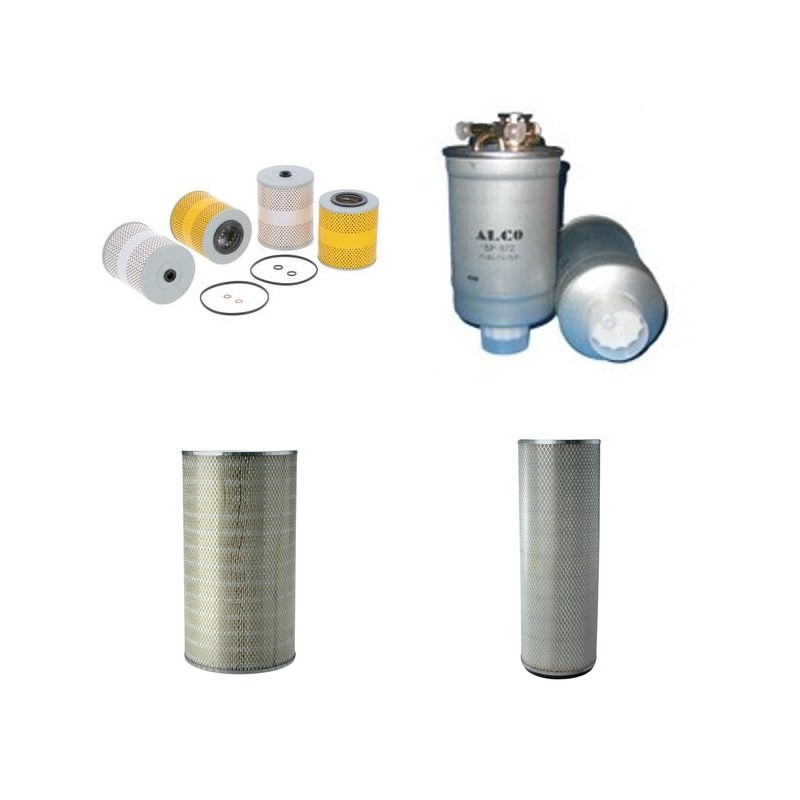 Filter kit for Kobelco Bagger SK480LC with Mitsubishi 6D24TLU2C Engine