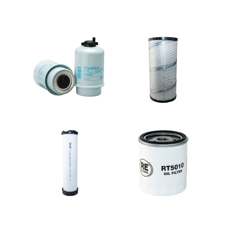 Filter kit suitable for CAT 257B3 with CAT C3.4IND Engine Serial No B7H1- YR 2011- Air Oil Fuel Filters