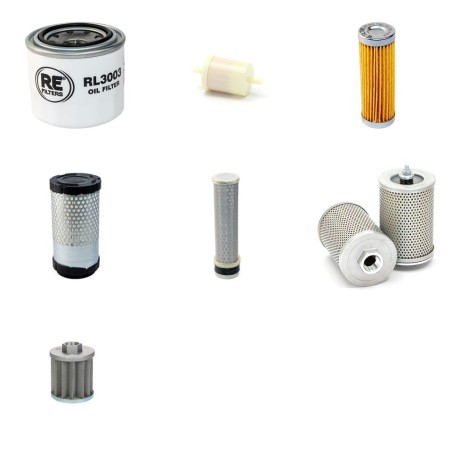 Filter Kit for Kubota U 10-3 with Kubota D 722BH6 Engine