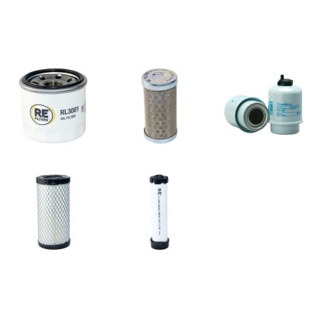 Filter kit suitable for CAT 302.7DCR with Yanmar 3TNV76 Engine Serial No IJL YR 2013- Air Oil Fuel Filters
