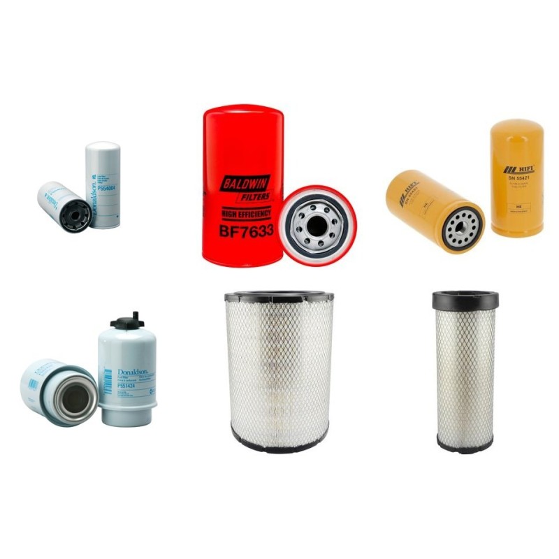Filter kit suitable for CAT 320BN/BS with CAT 3116T Engine Serial No 6DN/8FN/7JR/6LW Air Oil Fuel Filters
