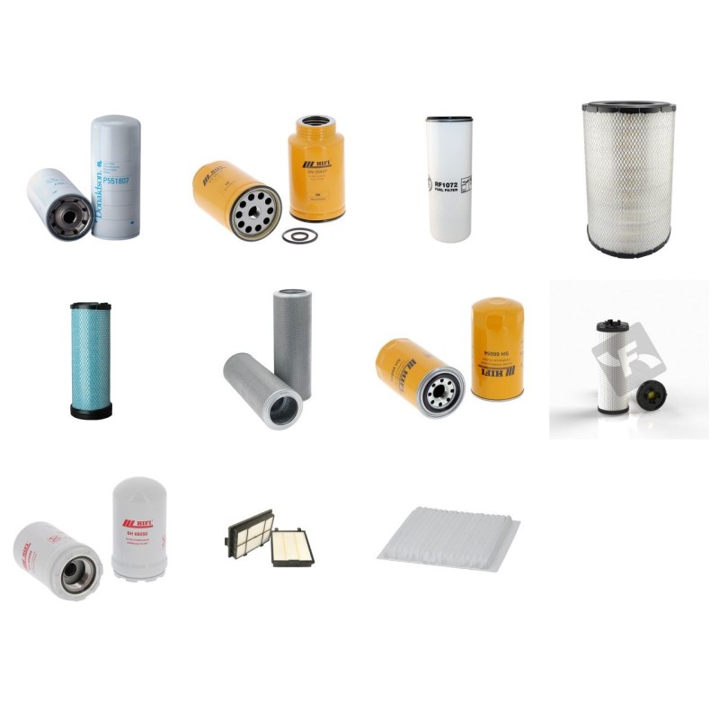 Filter kit suitable for CAT 329D-L/LN with CAT C7 Engine Serial No EBM1-/XDB1-