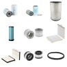 Filter kit for New Holland E385C with HINO JO 8E-UV Engine Year 2011- TIER IV