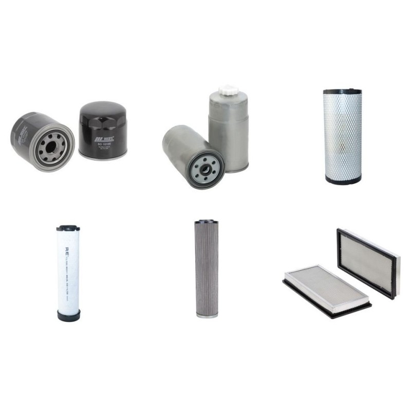 Filter kit for New Holland W60BTC with CNH F5C E9454G TIER 3A Engine Year 2008-