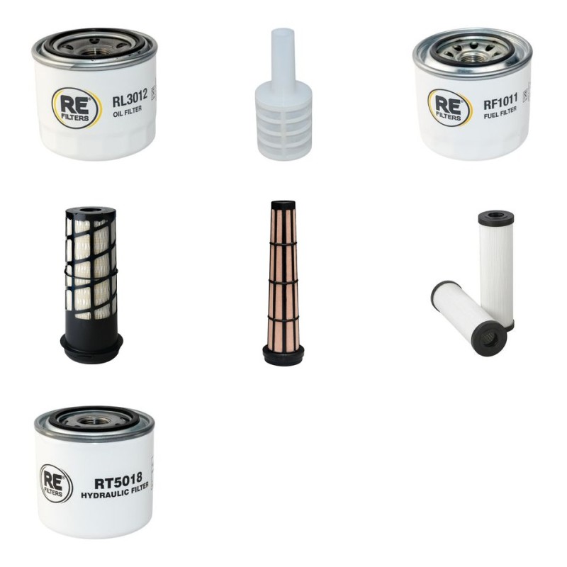 Filter Kit for Thwaites Mach477 with Yanmar 3Tnv88 engine