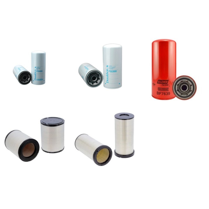 Filter kit suitable for CAT 777C Serial No 4XJ1- Air Oil Fuel Filters