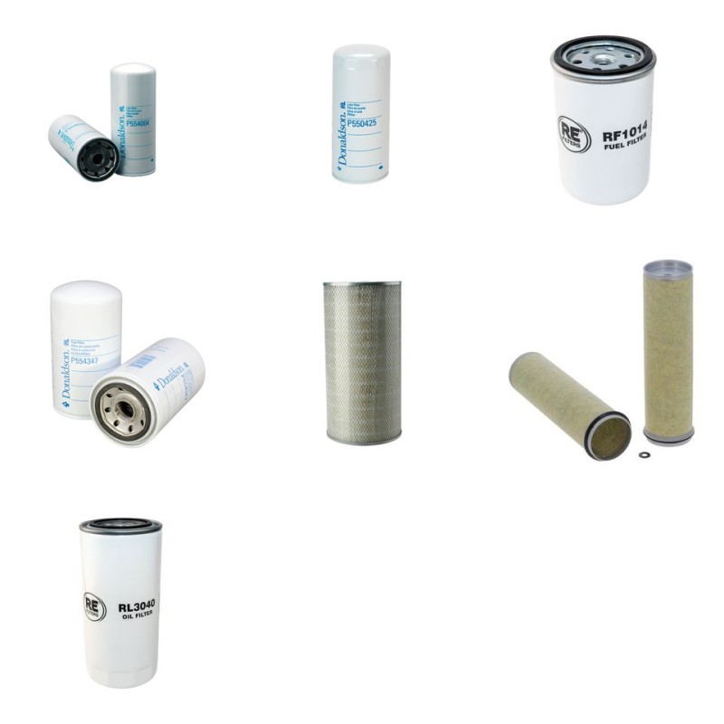 Filter Kit for Volvo A 20C Filter Service Kit Air Oil Fuel Filters with Volvo TD 73KFE/6T engine
