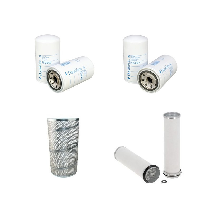 Filter Kit for Volvo DR 860T/ TL Filter Service Kit Air Oil Fuel Filters with Volvo TD50B engine Serial No Fuel Filter -spinon