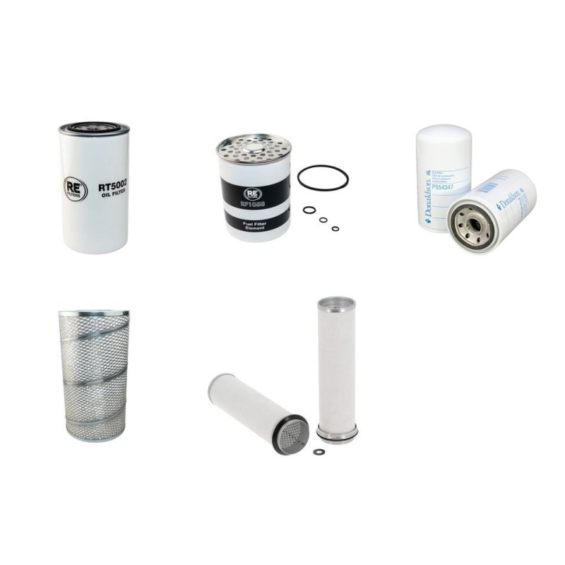 Filter Kit for Volvo EC 150 C Filter Service Kit Air Oil Fuel Filters with Perkins  engine