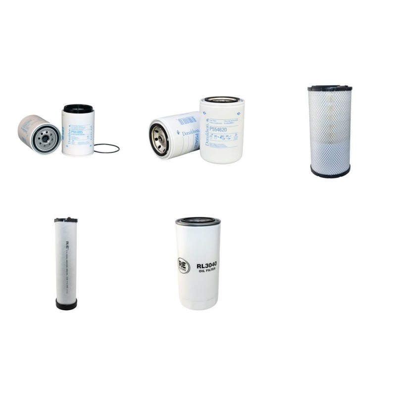 Filter Kit for Volvo EW 160 B Filter Service Kit Air Oil Fuel Filters with Volvo D6D EJE2 engine
