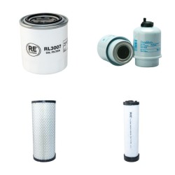 Filter kit suitable for CAT 904 Serial No B4L653- Air Oil