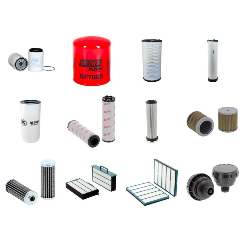 Filter Kit for Volvo EW 180 B Filter Service Kit with Volvo D6DEFE2 engine