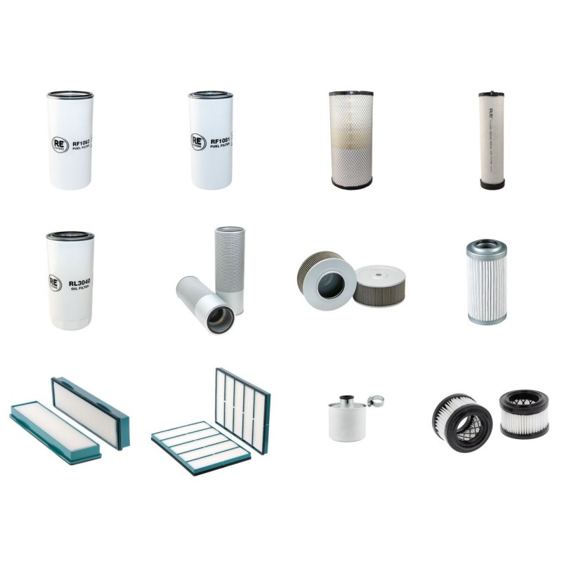 Filter Kit for Volvo EW 180 D Filter Service Kit with Volvo D4H engine  YR 2012-