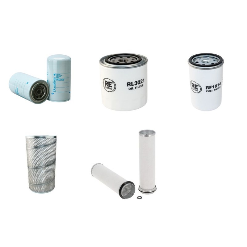 Filter Kit for Volvo L 50 Filter Service Kit Air Oil Fuel Filters with Volvo D 45B engine