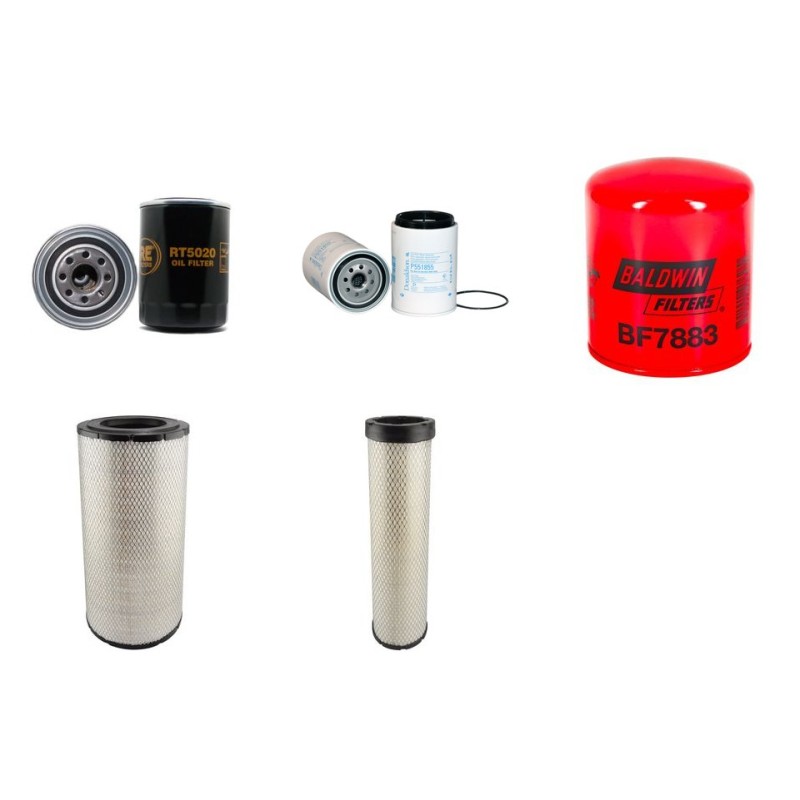 Filter Kit for Volvo L 50 E Filter Service Kit Air Oil Fuel Filters with Volvo D 4D-LAE2 engine  YR 2005-