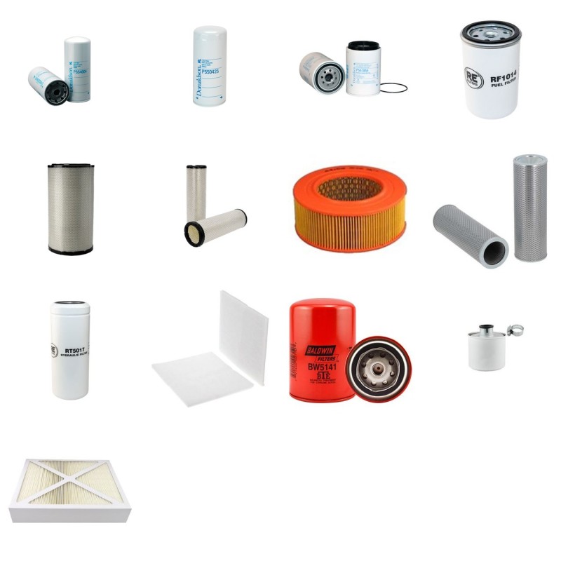 Filter Kit for Volvo L 180 C Filter Service Kit with Volvo TD122KHE engine Serial No  3647-
