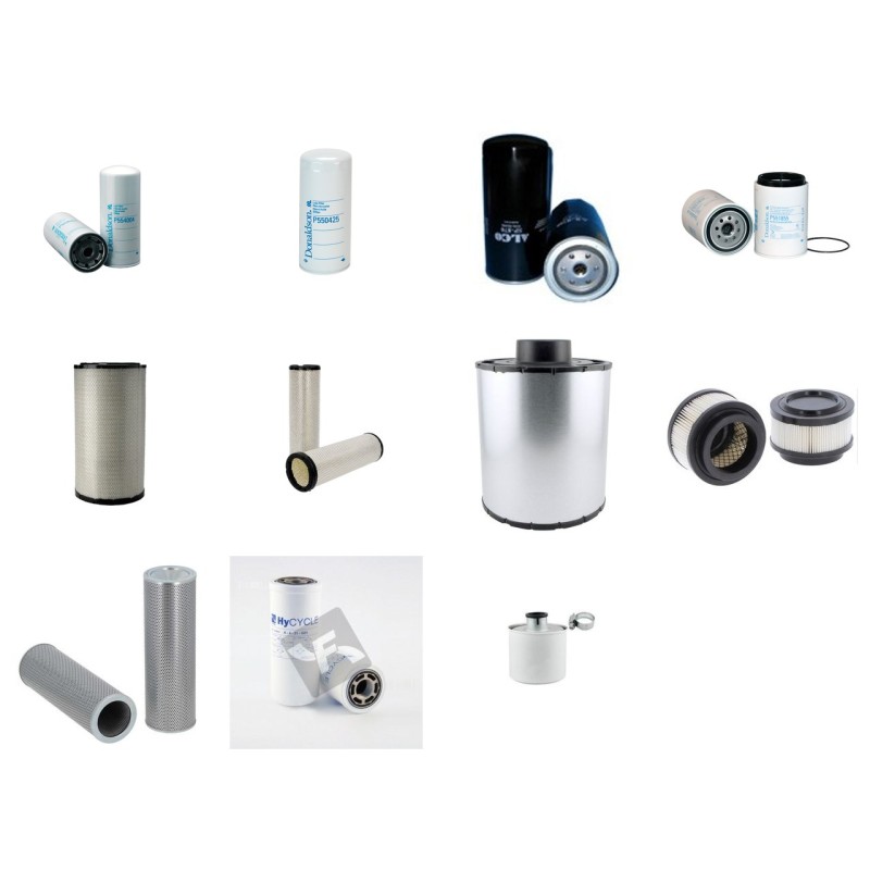 Filter Kit for Volvo L 180C Filter Service Kit with Volvo D 12CLCE2 engine