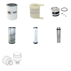 Weidemann 4002 D/P  Filter Service Kit