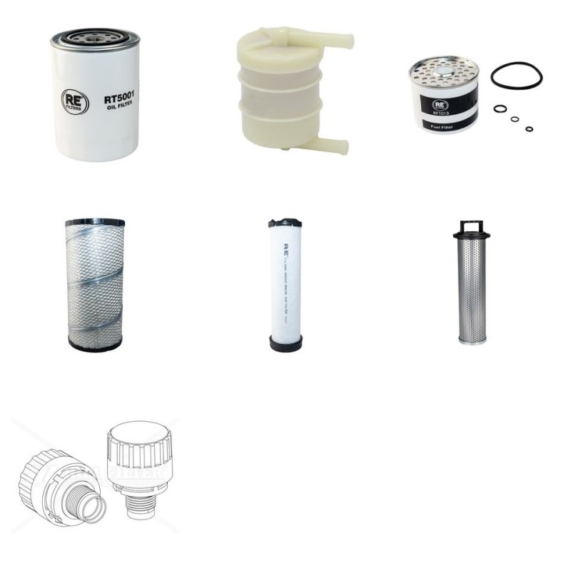 Weidemann 4002 D/P  Filter Service Kit