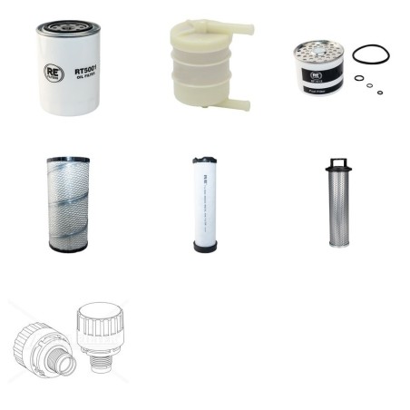 Weidemann 4002 D/P  Filter Service Kit
