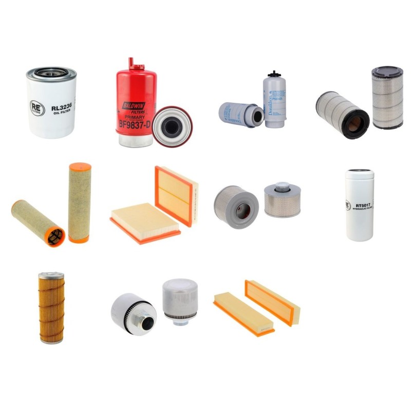 Filter kit for Case-International-STEYR CVT 6145 with Valmet Engine 2006-