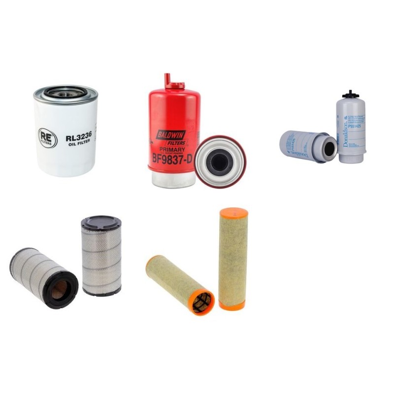 Filter kit for New Holland TVT145 Air Oil Fuel Filters with Sisu TIER III Engine Year 2006-