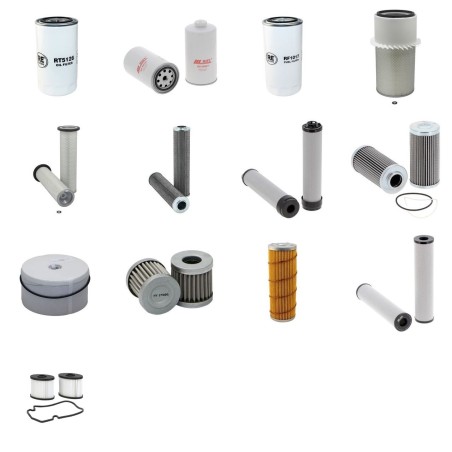 HSM 904 H 2 Filter Service Kit w/Iveco Eng.   YR  2005-