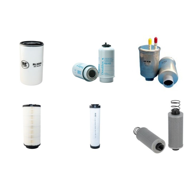 Filter Kit for JCB 550-80 Agri with JCB Engine