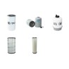 Filter Kit for JCB Fastrac 3220 Air Oil Fuel Filters with Cummins QSB 5.9 Engine Year 2005-