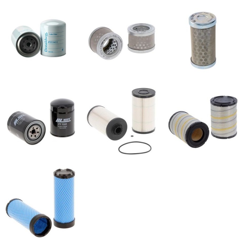 Filter Kit for Kubota M 135 G x Air Oil Fuel Filters with Kubota Engine YR 2012-